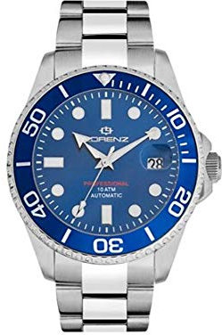Lorenz Herren Analog Automatik Uhr mit Edelstahl Armband 030081CC