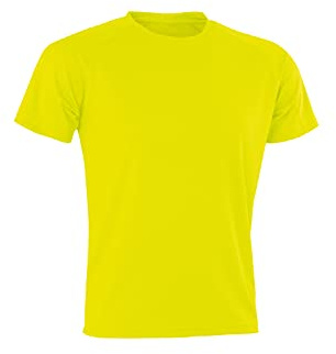 Spiro Men Performance Aircool T-Shirt - Flo Yellow, 2X-Large
