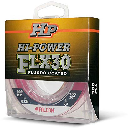 Falcon FLX 30 Fluorocoated, Nylon Persicus Flx30, 300 mt x 0.165 mm Filo da Pesca, Rosa, 0.165