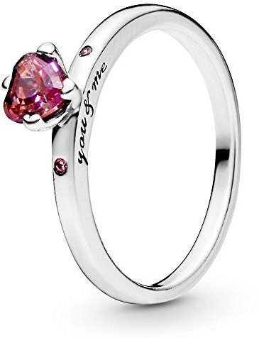 PANDORA Damen-Verlobungsringe 925_Sterling_Silber mit '- Ringgröße 48 196574CZRMX-48