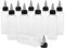 P Prettyia Pack of 10 100ML Empty Plastic Squeeze Bottles with Twist Top Cap Suit for Solvents Ink Liquid Painting Glue