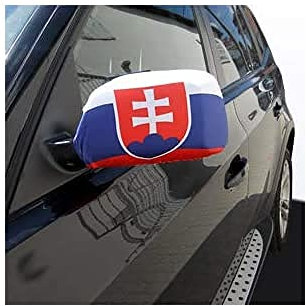 AUSSENSPIEGEL FLAGGE SLOWAKEI 2 stück - SLOWAKISCHE Autospiegelfahne - Spiegel Car cover spezielle Auto AZ FLAG