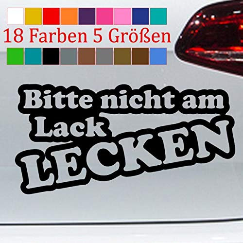 generisch Bitte Nicht am Lack lecken! Aufkleber 29x14,5cm Fun OEM JDM Dub Tuning Auto Spruch