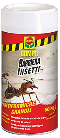 COMPO Antiformiche Granuli Barriera Insetti, Esca per Formiche, Utilizzabile all'Interno e all'Esterno, 500 Grammi