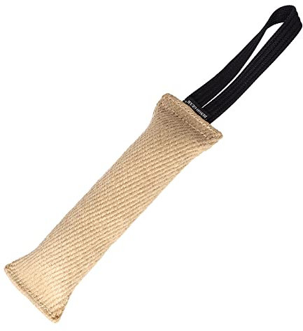 Dingo Gear Beisswurst aus Jute mit Halter 28 cm x 6 cm IGP IPO Training Hundespielzeug Apporte S00145