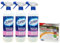 SET 3 X QUASAR DOCCIA VETRI 650 ML + GAMEX PANNO MICROFIBRA