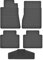 Fußmatte Fahrerseite für Mercedes E-Klasse W123 W124 1976-1997 Gummi Gumimatten