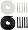 YIXISI 3m Expandable Braided Cable Sleeve + 10 Cable Ties, PET Adjustable Split Sleeving, Cable Management, for TV, Computer, Home Theater, Car Cord Organizer, Black & White