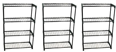 Selections Garden Greenhouse Staging Shelving Racking 4 Tier (Pack of 3)
