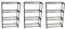 Selections Garden Greenhouse Staging Shelving Racking 4 Tier (Pack of 3)