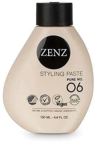 ZENZ | Styling Paste | Pure no. 06 | Organic Aloe Vera, Organic Glycerin | Fragrance Free & Allergy Friendly | Gives Texture, Volume & Extra Hold | All Hair Types