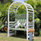 77-Zoll-Gartenbogen mit 2-Personen-Bank, Holzbogen, Pergola-Spalier für Weinreben/Kletterpflanzen, Hochzeitsbögen Im Freien, Pergola Für Zeremonien, Partys, Rasen, Hinterhof, Belastung 800 Lbs ( Color