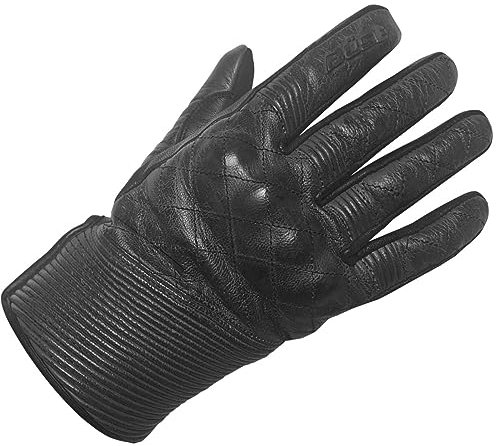 Büse Drifter Motorradhandschuhe Ziegenleder Herren Schwarz 14