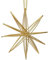 zeitzone Christbaumschmuck Stern Gold Metall Christbaumanhänger 3D Strohstern Weihnachten