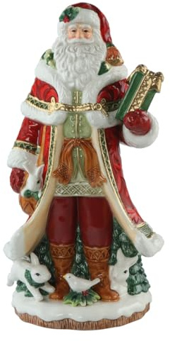 Goebel Figur Santa mit Geschenk - Fitz & Floyd Xmas