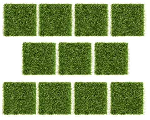 20 Stück Outdoor-Teppich, Kunstrasen, Kunstrasen, Kunstrasen, Kunstrasen, Kunstrasen, Quadratische Matte Für Den Garten