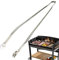 50cm Pince A Barbecue A Roulette - Pinces En Métal Pour Barbecue, Pince Barbecue Longue, Pince Retourne Saucisse, Pince Cuisine Inox, Pinces À Steak Polyvalentes, Pince À Grillade, Pince A Barbecue