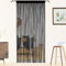 QiBoYuYe Fly Screen Curtains For Window String Flies Doors Decorations Room Dividers Doorways Panel Bedroom Living Closet Door Drapes (Black, 90x245cm)