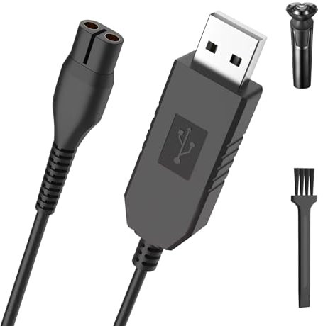 for Philips One Blade Charger Cable, 4.3V USB Shaver Charger Cable Compatible with Philips Norelco Raz, for Oneblade QP2520, QP2620, MG3720, MG3730, MG5730, BT3206, MG3710, MG5720, BT3208
