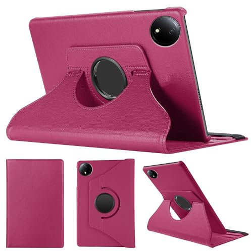 SWEIMEN Case Compatible with Xiaomi Redmi Pad SE 8.7 Tablet, PU Leather Case 360° Rotatable Multi-Angle Protection Stand Protective Case