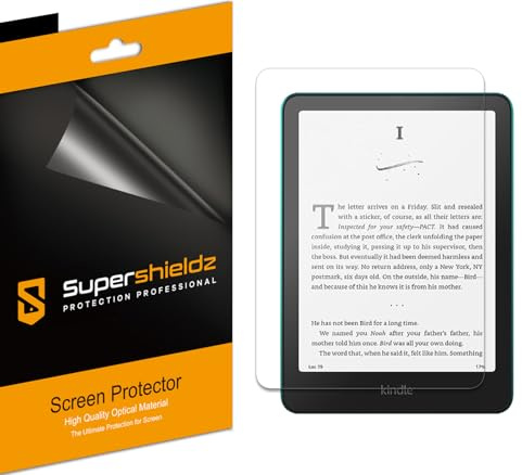 Supershieldz Paquete de 3 protectores de pantalla antirreflejos (mate) para Kindle Paperwhite de 7 pulgadas (12ª generación - versión 2024)