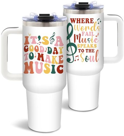 DUUV Gift for Music Becher mit Griff, 1,2 l