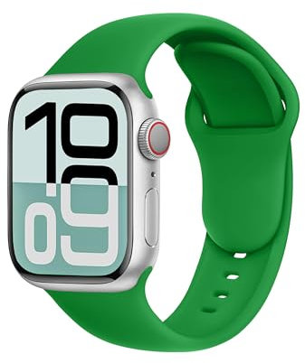 SRena SBC1A pour Bracelet Apple Watch Ultra 2/Ultra/SE/Series10 9 8 7 6 5 4 3(49mm 46mm 45mm 44mm 42mm 41mm 40mm 38mm) Sport,Femme-Style Original&Compatibilité Universelle,Vert Noël