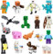 Kid Cake Toppers for Birthday Decorations,17 Pcs Characters Figures for Game Party Bag Fillers,Ideal for Game Party Favours Toy Birthday Gift