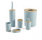 Access SDB, Set di 6 pezzi, in plastica, bambù, set completo, blu