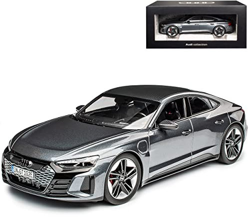 A*U*D*I E-Tron GT RS Limousine Daytona Grau Ab 2020 1/18 Norev Modell Auto mit individiuellem Wunschkennzeichen