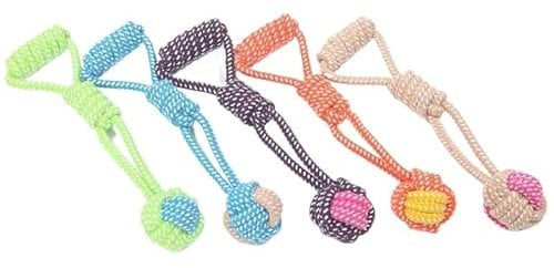 MXGRAPHIC Interactive Cotton Rope Mini Dog Toys Ball For Dogs Accessories Toothbrush Chew Puppy Toy For Large Small Dogs Toy(Style E)