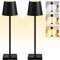 MAMIELIZ Lampada da Tavolo Senza Fili 2 Pezzi lampada led da tavolo con 3 Modalità di Colore lampada usb da tavolo lampade ricaricabili da tavolo per Camera da Letto, Soggiorno, Ristorante