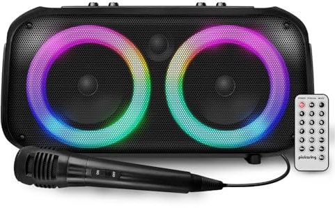 Enceinte Sono Autonome sur Batterie à LED - Pickering Panther BLASTER300-300W, Bluetooth USB Radio FM, Echo, Micro Karaoké