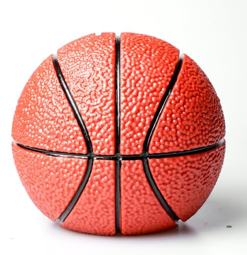 Basketball Sparschwein für Jungen, 15 cm Basketball Spardose, Kreative Sparschwein, Bruchsichere Spardose als Geschenkidee für Weihnachten, Geburtstag und Feste, Praktische Tischdeko
