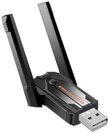 Adattatore Bluetooth 6.0 USB Dongle per PC, chiavetta USB Bluetooth per mouse, supporta fino a 5 dispositivi contemporaneamente, ampia portata, bassa latenza, compatibile con Windows 11/10/8.1, doppia