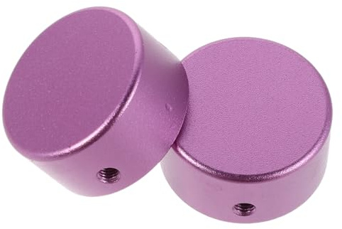 BESTonZON 2 Stück Gitarren Pedal Footswitch Toppers aus Aluminiumlegierung mit Schrauben und Schraubenschlüssel Rutschfeste Schutzkappen für Gitarren Pedal Schalter Passend