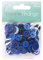 Favorite Findings Runde Knöpfe 10-15 mm 40 g Mix, Kunststoff, Blaues Sortiment, 10x6x1 cm