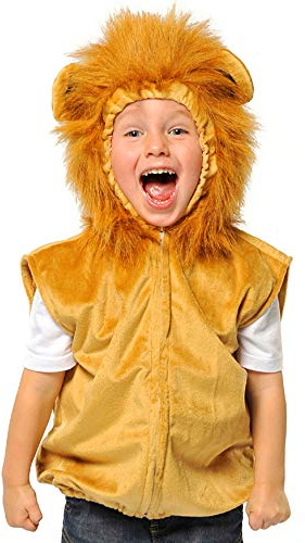 Pretend To Bee Wildtier Löwe Kostüm für Kinder, Unisex, Braun, 3-7 Jahre