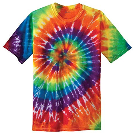 KOLOA SURF COMPANY Colorful Tie-Dye T-Shirt,4XL-Rainbow