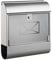 ALCO-Albert 8608 Briefkasten mit Zeitungsbox, ca. 36 x 40 x 11 cm, silber