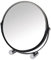 douceur d'intérieur, Miroir à Poser Double Face (Diamètre 17 cm) Vitamine Noir, Métal