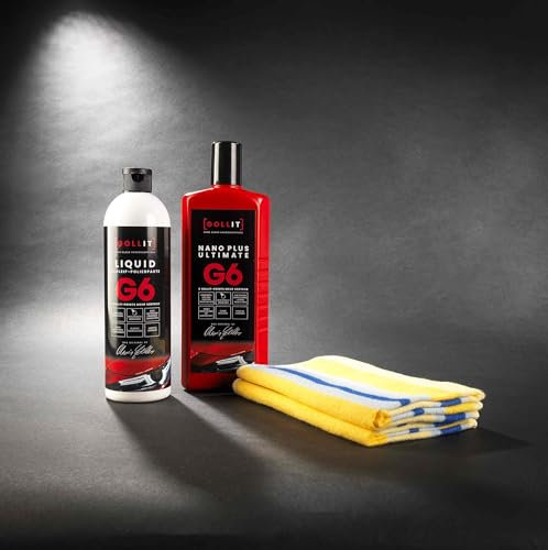 GOLLIT STARTER SET-II - Hochglanzversiegelung 500ml, Kratzerentferner 500ml, Aufbereitung für Auto, Boot und Caravan, Regenstreifen, Caravanreiniger. - MADE IN GERMANY