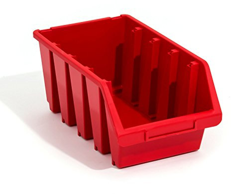 Set of 10 ERGO-Box XL red storage bin for workshop or garage, size 4