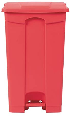Jantex Pedal Bin Red 87Ltr - Food Waste Bin for Restaurants, Kitchen, Pubs, Catering DC712