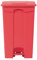 Jantex Poubelle de cuisine en polypropylène avec couvercleà pédale Rouge 87 l