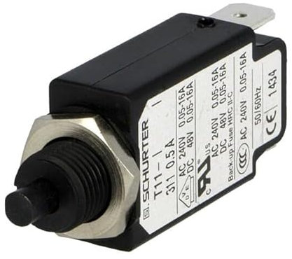 4400.0344 Überstromschalter UNenn: 240VAC 48VDC 0,5A SPST Pole: 1 10g SCHURTER