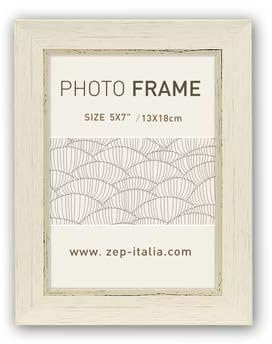 Zep Cornice portafoto CC146, resina, plastica bianca 14,30 x 19,20 x 1,80 cm
