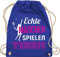 Turnbeutel Rucksack - Tennisspieler Geschenk - Echte Mädchen spielen Tennis - Unisize - Royalblau - geschenke kinder tennisrucksäcke tennisfans frauen juterucksäcke tennistaschen 25. geburtstag
