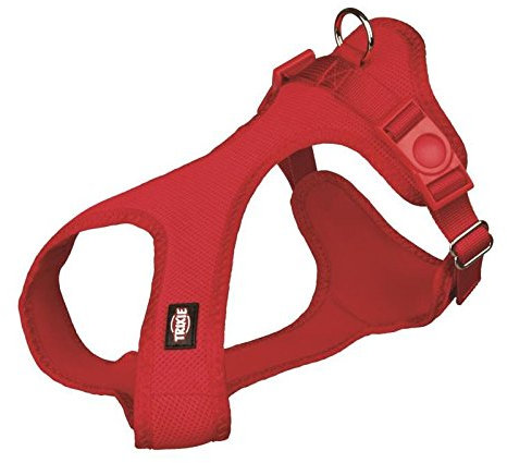 TRIXIE Comfort Soft Touren-Geschirr, XS–S: 30–45 cm/15 mm, rot