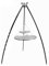 Cook King Grille de barbecue en acier noir - Sur pied - Fait main - Diamètre : 90 cm